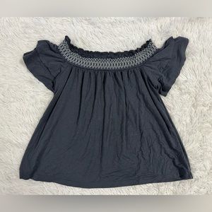 american eagle soft and sexy off the shoulder top